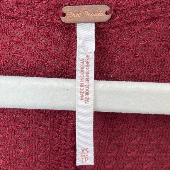 Free People Ventura Slouchy Thermal Waffle Knit Oversized Tunic Top - Picture 6 of 13